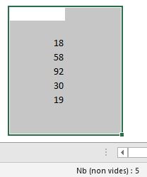 Excel formation - La barre d'état d'Excel - 18