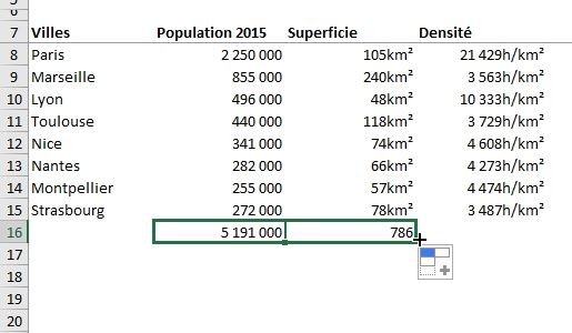 Excel formation - La somme automatique - 10