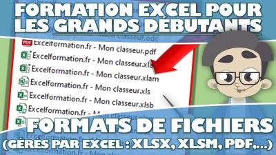 Les formats de fichiers gérés par Excel (xlsx, xlsm, xls, pdf, csv, …) – Apprendre Excel pour les débutants