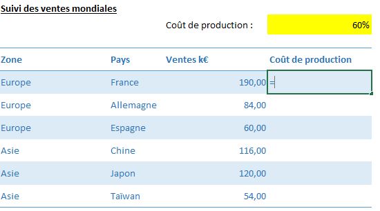 Excel formation - Ma première formule Excel - 02