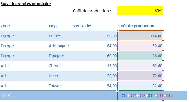 Excel formation - Ma première formule Excel - 08