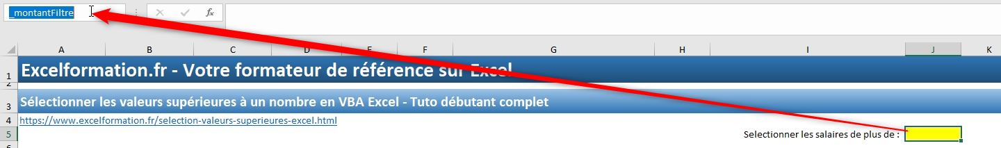 Excel formation - Sélectionner les cellules supérieures à une valeur - 02