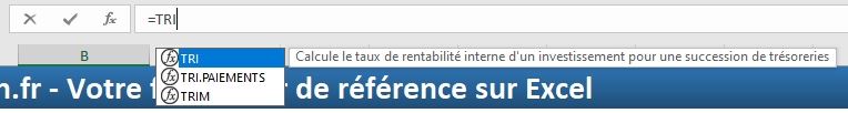 Excel formation - TRI - 02