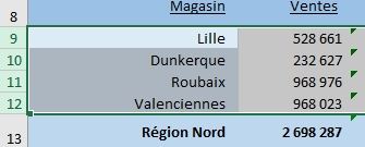 Excel formation - Afficher ou masquer des lignes sur Excel - 13