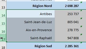 Excel formation - Afficher ou masquer des lignes sur Excel - 14