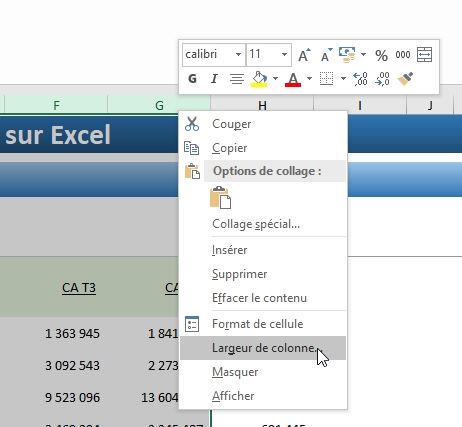 Excel formation - Afficher ou masquer des lignes sur Excel - 20