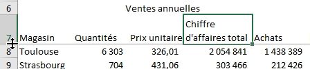 Excel formation - Comment mettre en forme un tableau - 19