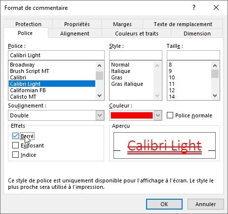 Excel formation - Créer des commentaires de pro - 10