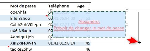 Excel formation - Créer des commentaires de pro - 23