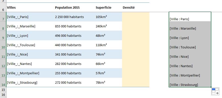 Excel formation - Modifier ou supprimer des caractères - 06