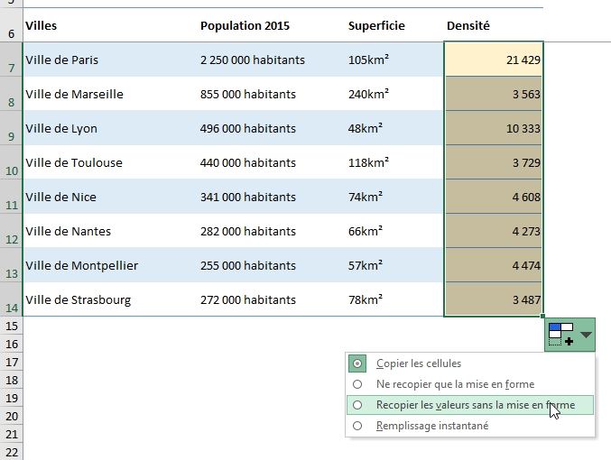 Excel formation - Modifier ou supprimer des caractères - 16