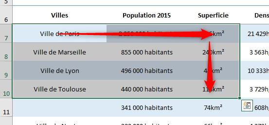Excel formation - sélectioonner-cellules-excel - 09