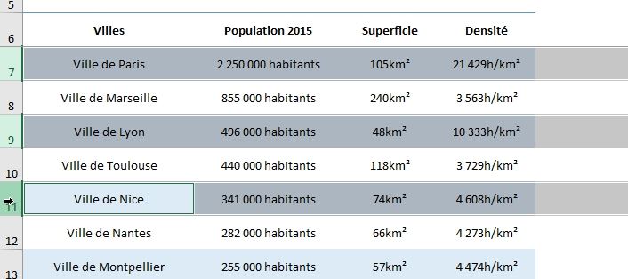 Excel formation - sélectioonner-cellules-excel - 14