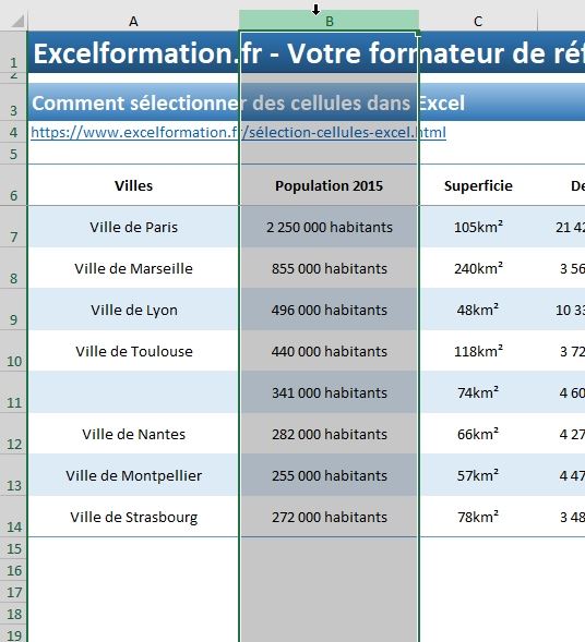 Excel formation - sélectioonner-cellules-excel - 15