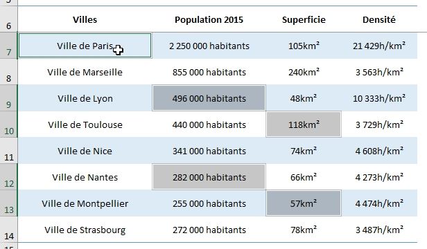 Excel formation - sélectioonner-cellules-excel - 21