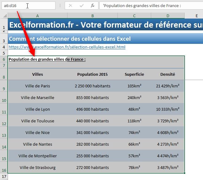 Excel formation - sélectioonner-cellules-excel - 23