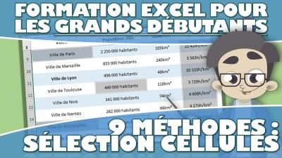 Les 9 façons de sélectionner des cellules dans Excel – Apprendre Excel pour les débutants