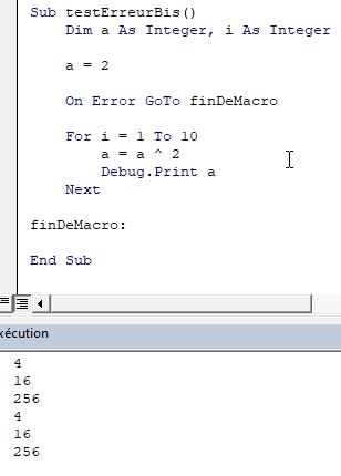 Excel formation - VBA29 Les erreurs de VBA 2 - 05