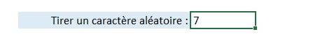 Excel formation - Tirer une lettre aléatoire - La fonction CAR - 07