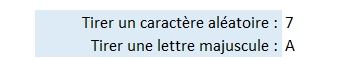 Excel formation - Tirer une lettre aléatoire - La fonction CAR - 10