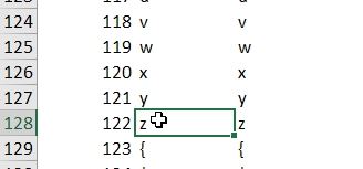 Excel formation - Tirer une lettre aléatoire - La fonction CAR - 11