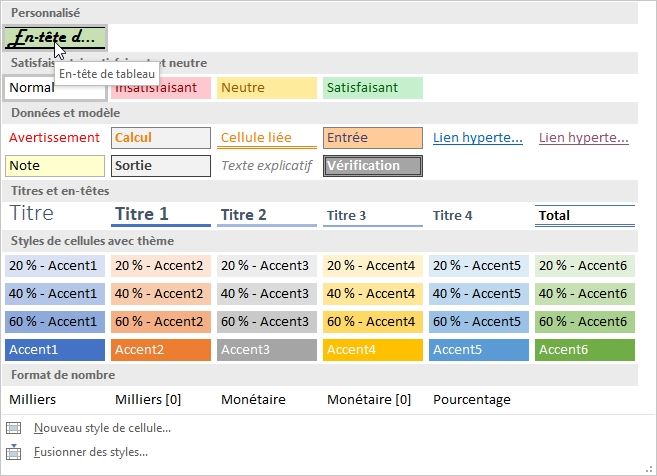 Excel formation - Utiliser les styles d'Excel - 10