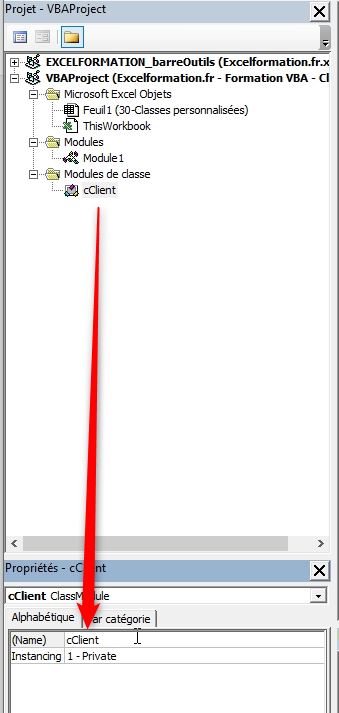 Excel formation - VBA30 les classes personnalisées - 04