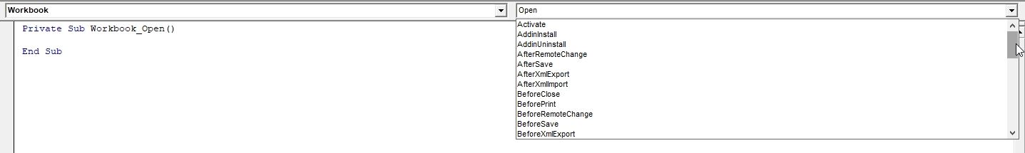 Excel formation - VBA31 les évènements - 03