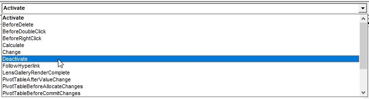 Excel formation - VBA31 les évènements - 15