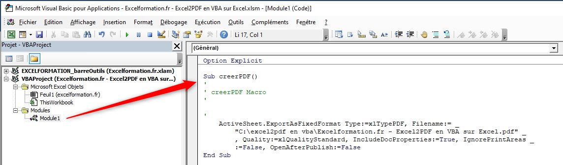 Excel formation - excel2pdf en vba - 11