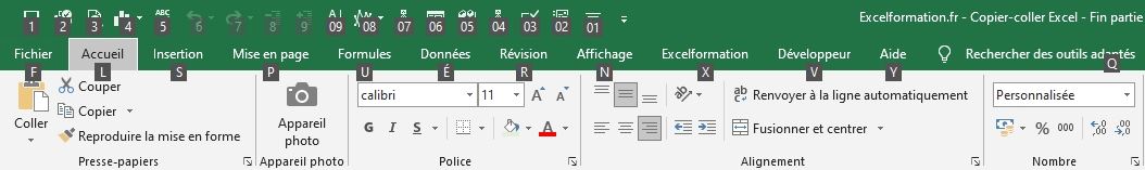 Excel formation - les options de collages avancées - 28