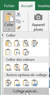 Excel formation - les options de collages avancées - 39