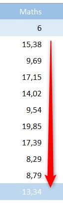 Excel formation - calcul de moyenne - 02