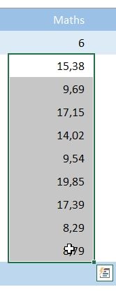 Excel formation - calcul de moyenne - 09