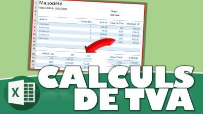Comment calculer la TVA sur Excel