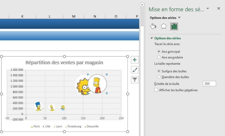 Excel formation - graphique bulle - 29