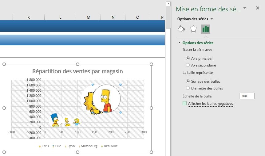 Excel formation - graphique bulle - 30