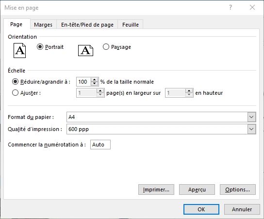 Excel formation - imprimer les feuilles de calcul - 27