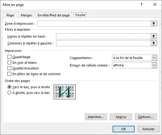 Excel formation - imprimer les feuilles de calcul - 36