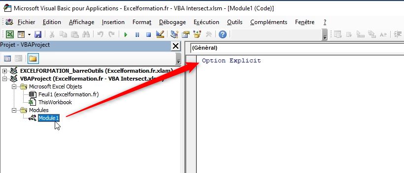 Excel formation - Intersect VBA - 05