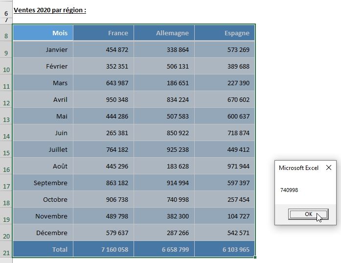 Excel formation - Intersect VBA - 12