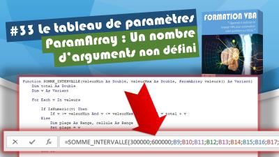 Comment utiliser le tableau de paramètres (ParamArray) pour un nombre d’arguments variable en VBA Excel