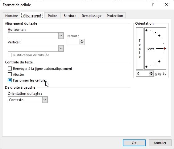 Excel formation - remplir cellules vides - 09