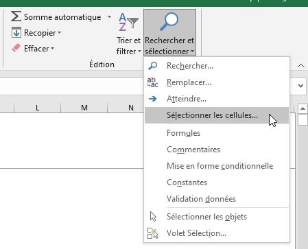 Excel formation - remplir cellules vides - 13