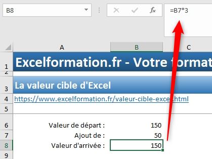 Excel formation - valeur cible excel - 09