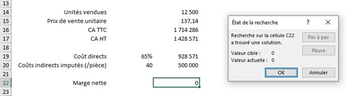 Excel formation - valeur cible excel - 14