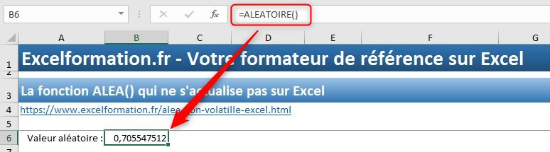 Excel formation - fonction aleanonvolatile - 03