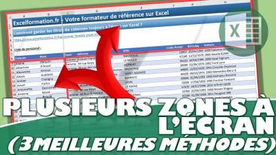 Comment garder les titres de colonnes toujours à l’écran sur Excel ?