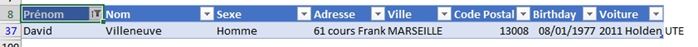 Excel formation - tri et filtre tableau de données excel - 20