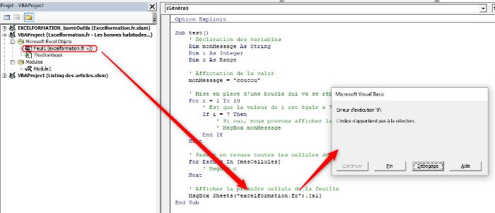 Excel formation - vba bonnes habitudess - 11